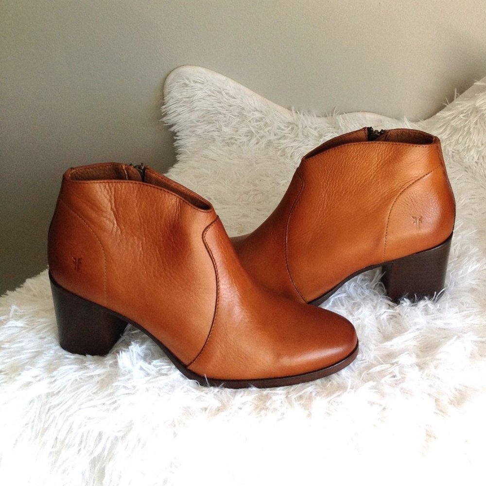 Frye Reed Leather Booties Corpcore - Picture 4 of 10